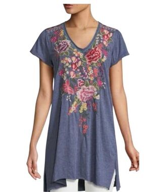 Johnny Was Women's Davis Drape embroidered tunic dress Size XS